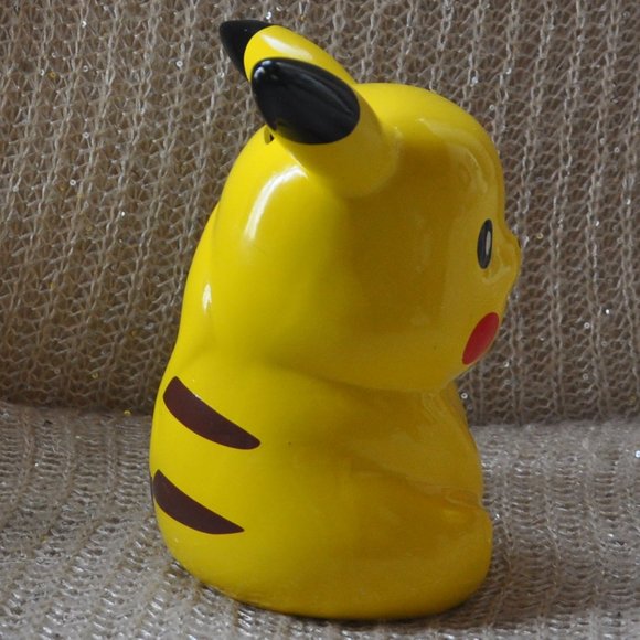 2016 PIKACHU Nintendo Pokémon FAB Starpoint Ceramic Piggy Bank 9x5" (23x13cm) - Picture 4 of 8